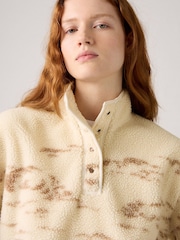 Levi's® Whisper White Kasey Sherpa Fleece Pullover - Image 4 of 6