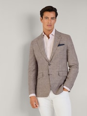 Hackett Glen Check Linen Blazer - Image 1 of 10