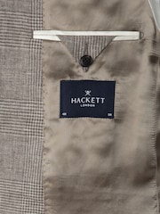 Hackett Glen Check Linen Blazer - Image 10 of 10