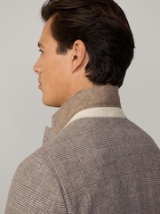 Hackett Glen Check Linen Blazer - Image 4 of 10
