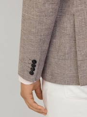 Hackett Glen Check Linen Blazer - Image 5 of 10