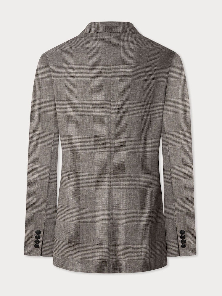Hackett Glen Check Linen Blazer - Image 8 of 10