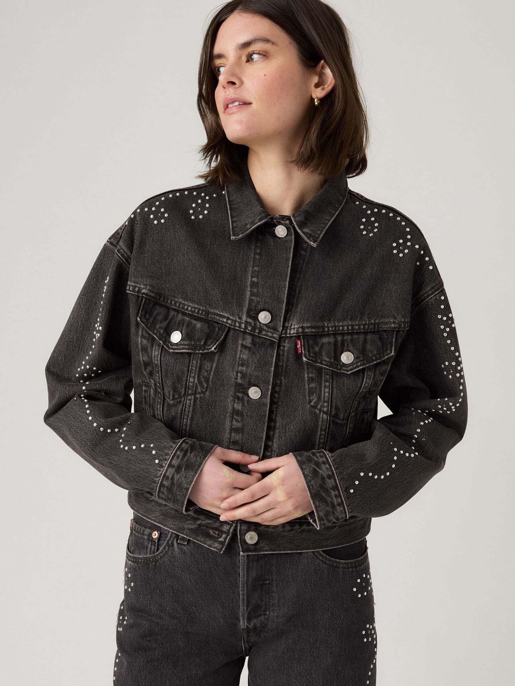 Buy Levi's® Bejeweled Shrunken 90s Embellished Denim Jacket from