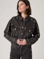 Levi's® Bejeweled Shrunken 90s Embellished Denim Jacket - Image 4 of 6