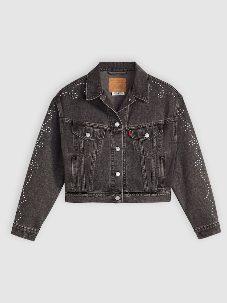 Levi's® Bejeweled Shrunken 90s Embellished Denim Jacket - Image 6 of 6