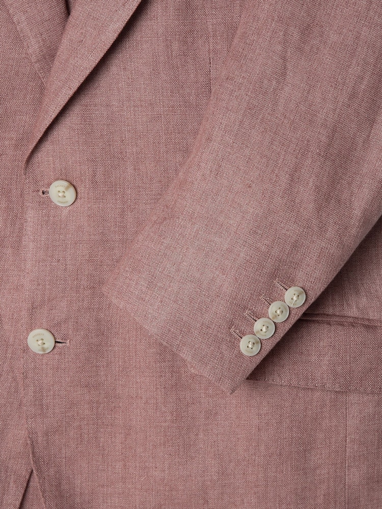 Rosa - Delave de puro Linen Jacket - Imagem 4 de 4