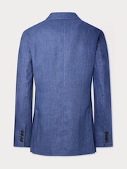 Azul - Delave de puro Linen Jacket - Imagem 2 de 4