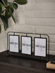 Black Monaco Triple Swivel Photo Frame - Image 1 of 3