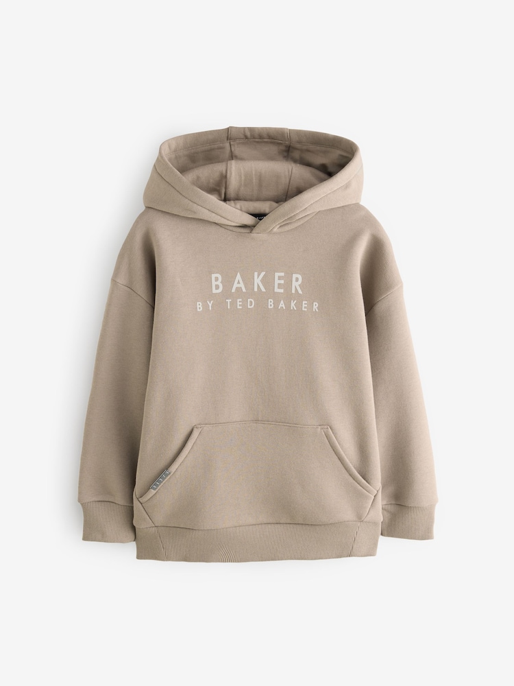 Baker by Ted Baker Oversized Graphic Hoodie - Image 1 of 5