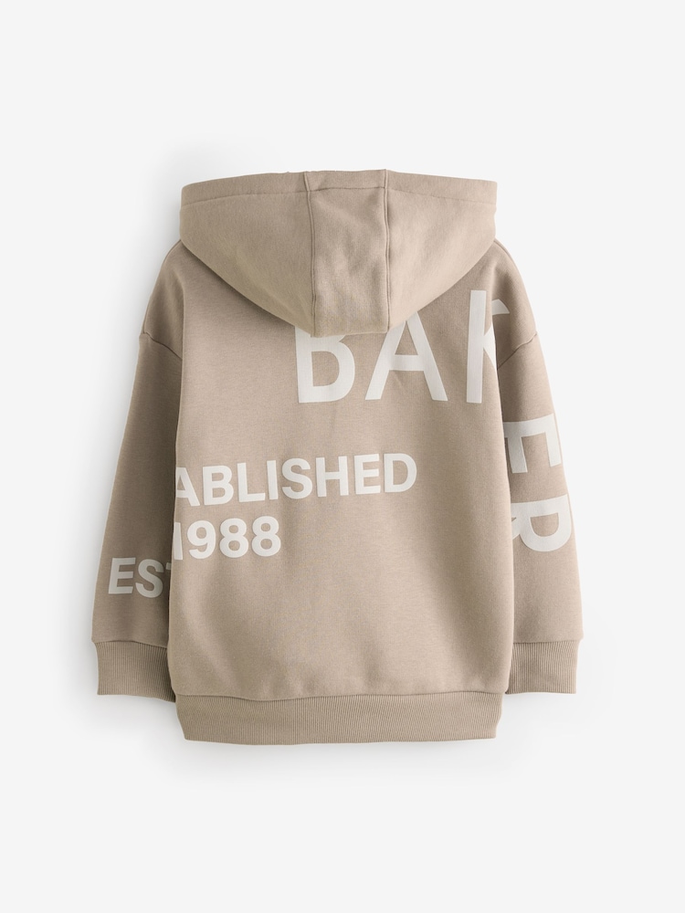 Baker by Ted Baker Oversized Graphic Hoodie - Image 2 of 5