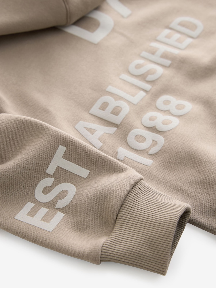 Baker by Ted Baker Oversized Graphic Hoodie - Image 5 of 5
