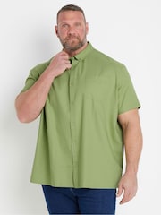 BadRhino Big & Tall Green Oxford Shirt - Image 1 of 5