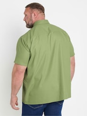BadRhino Big & Tall Green Oxford Shirt - Image 2 of 5