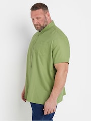 BadRhino Big & Tall Green Oxford Shirt - Image 3 of 5