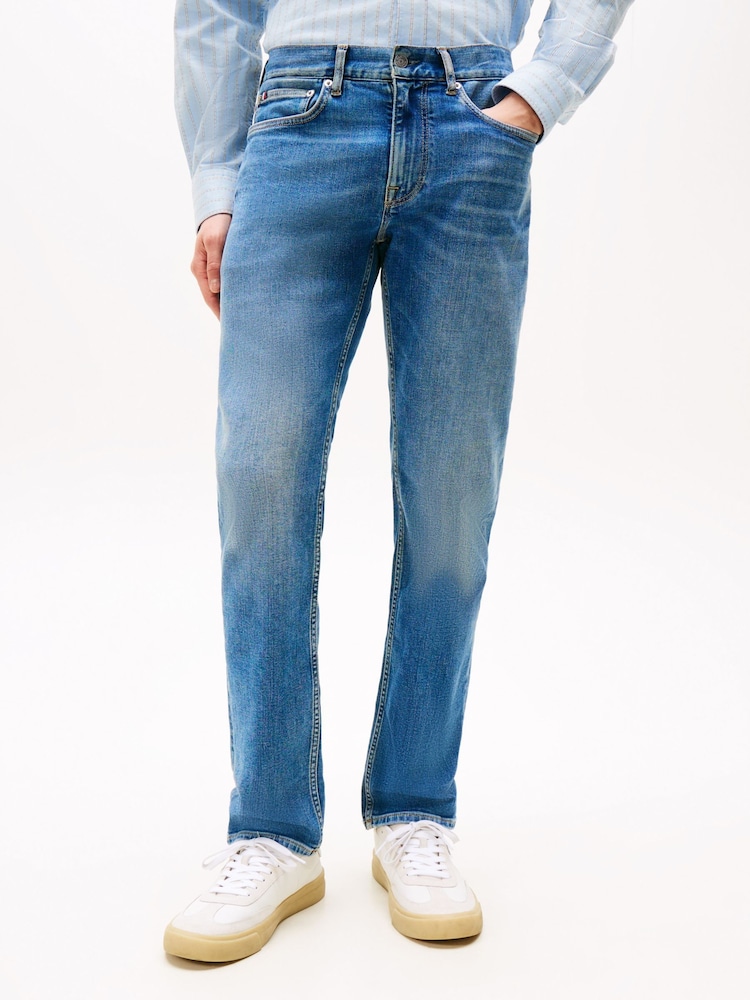 Tommy Hilfiger Blue White Denton Straight Jeans - Image 3 of 6