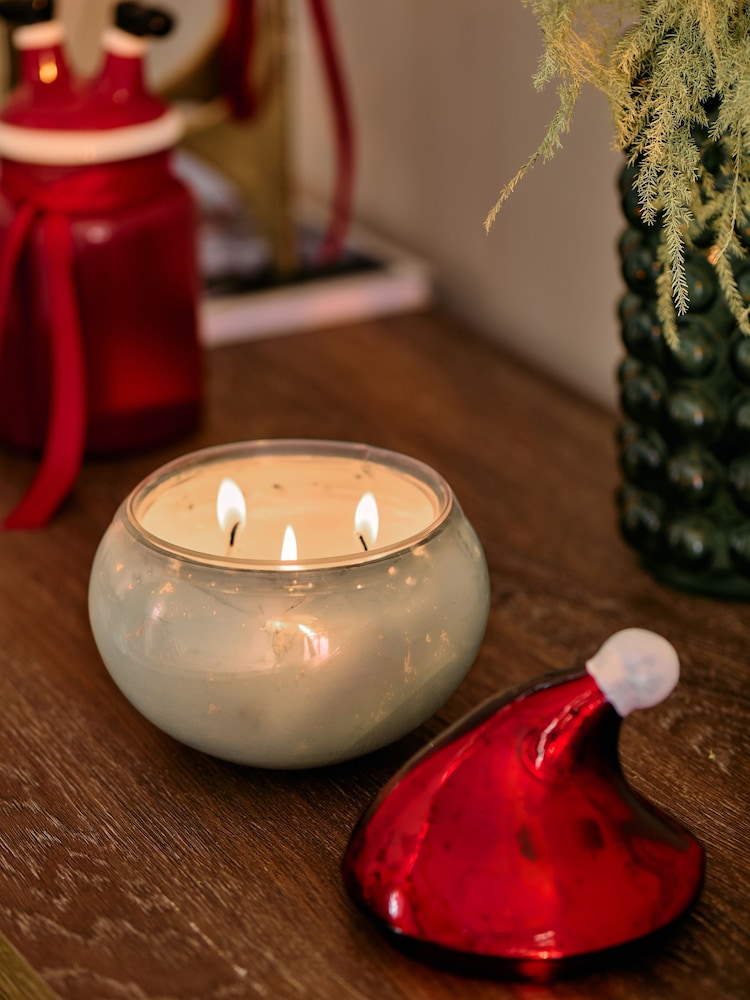 Red Santa Festive Spice Decorative Candle - Image 1 of 3