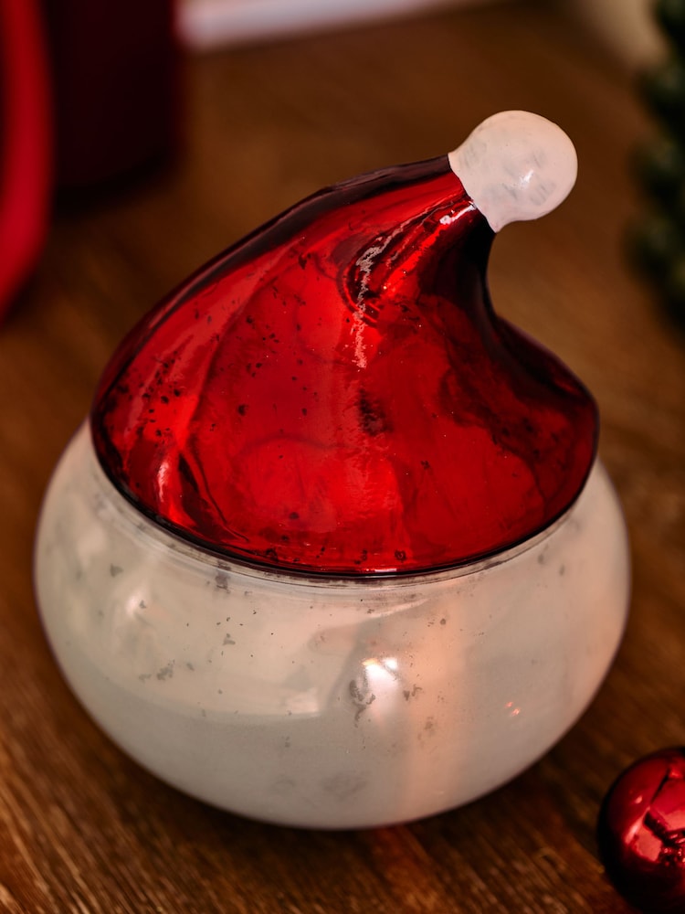 Red Santa Festive Spice Decorative Candle - Image 2 of 3