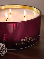 Pink Pepper & Cassis Collection Luxe Winter 3 Wick Candle - Image 3 of 4