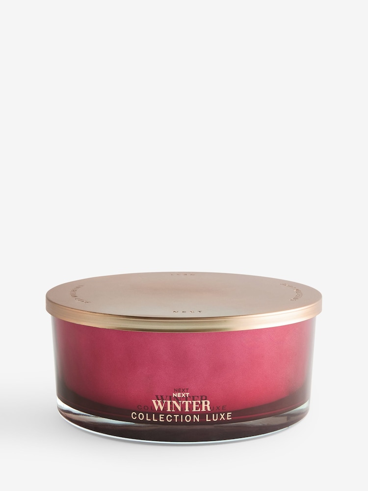 Pink Pepper & Cassis Collection Luxe Winter 3 Wick Candle - Image 4 of 4