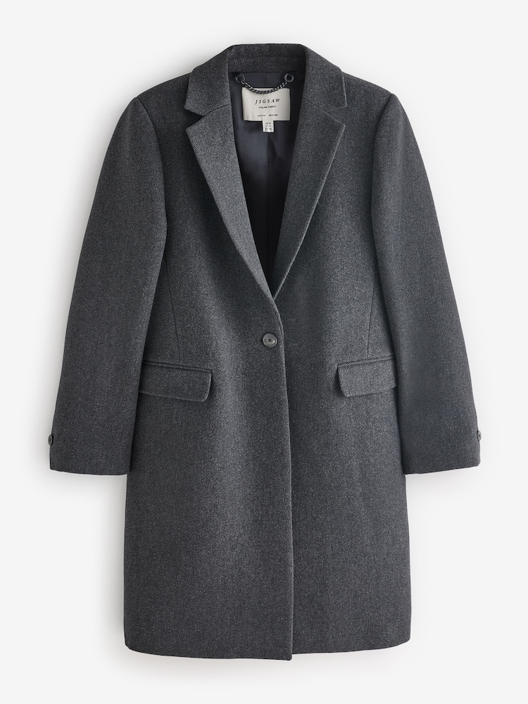Jigsaw Grey Wool Blend City Coat - Image 1 of 1