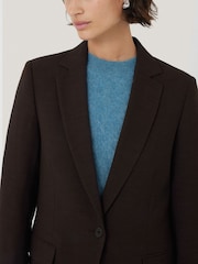 Jigsaw Brown Knox Crosshatch Blazer - Image 2 of 6