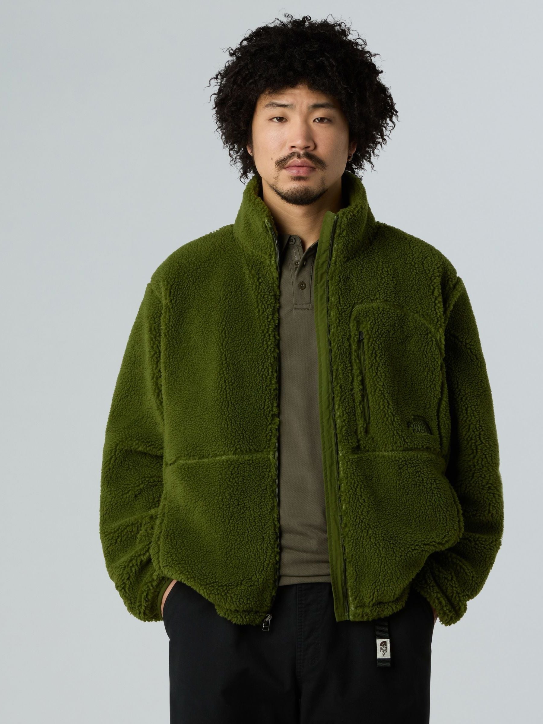 Buy The North Face Green Extreme Pile 2 Quarter Zip Fleece from