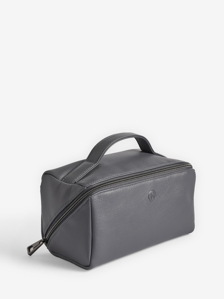 Fold Out Faux Leather Wash Bag - Image 1 of 2