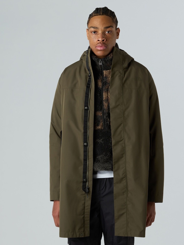 The North Face Green Nukabira Rain Shell Parka Jacket - Image 2 of 4 The North Face Green Nukabira Rain Shell Parka Jacket - Image 2 of 4