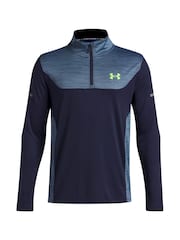 Under Armour Navy Tech Utility Quarter  Zip Top - Image 1 of 2