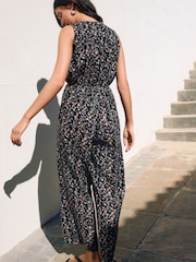 Black Wide Leg Jumpsuit - Image 4 of 9