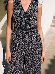 Black Wide Leg Jumpsuit - Image 5 of 9