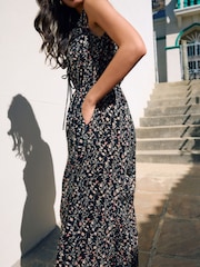 Black Wide Leg Jumpsuit - Image 6 of 9