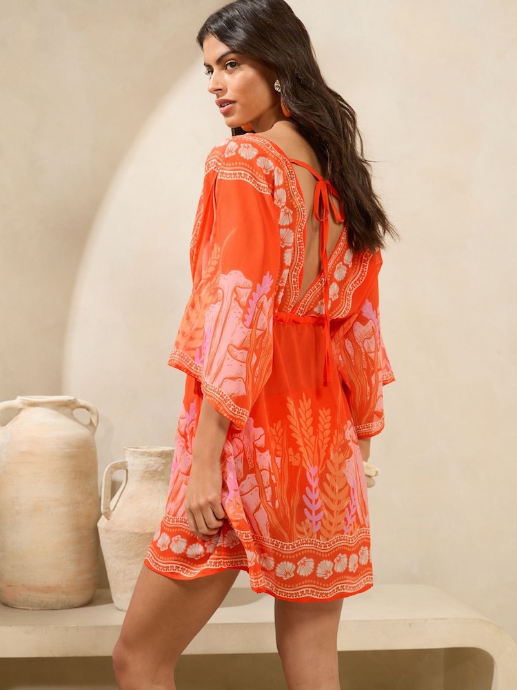 Orange - Mini Kaftan imprimé - Image 3 of 4