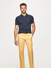Blau - Hackett Slim Fit Piqué Polo - Bild 1 von 8
