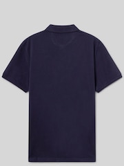 Blau - Hackett Slim Fit Piqué Polo - Bild 8 von 8
