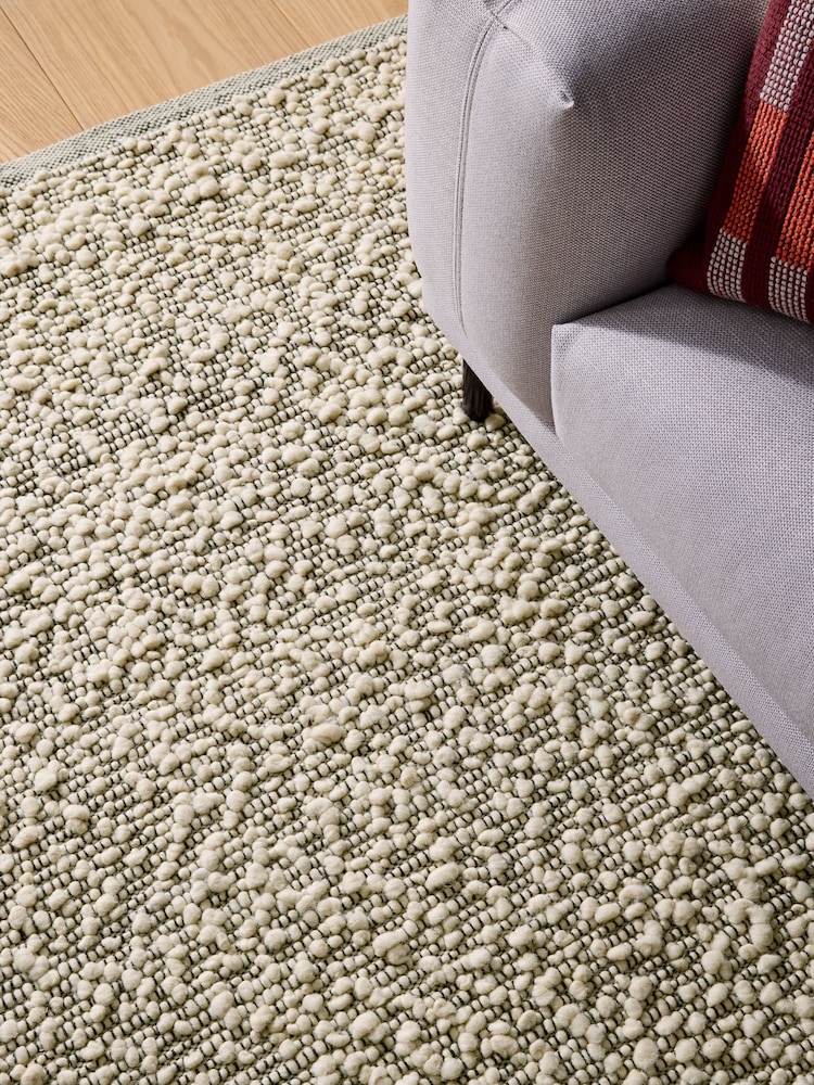 MADE.COM Grey Claude Boucle Wool Rug - Image 2 of 5 MADE.COM Grey Claude Boucle Wool Rug - Image 2 of 5