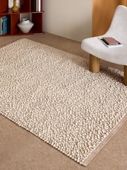 MADE.COM Rust Claude Boucle Wool Rug - Image 1 of 5