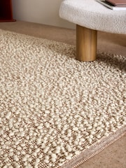 MADE.COM Rust Claude Boucle Wool Rug - Image 3 of 5