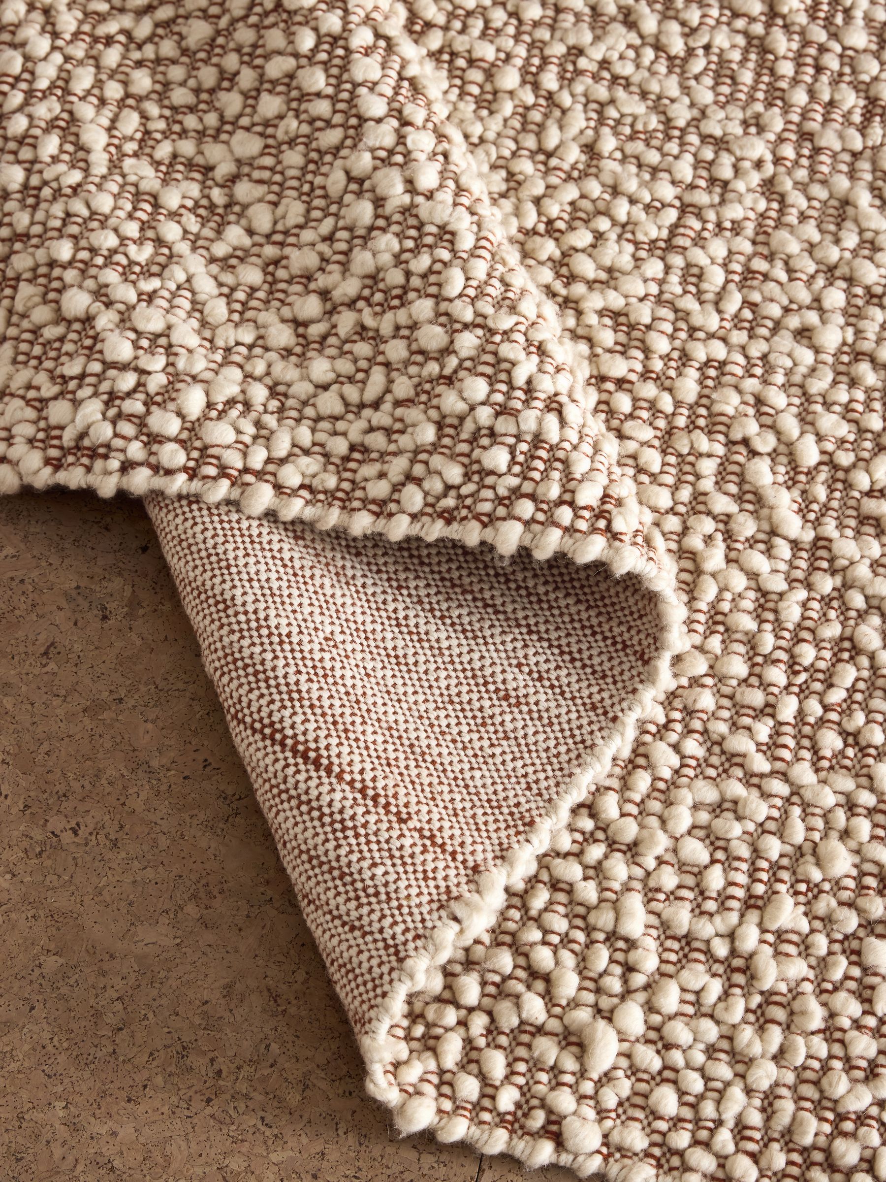 Buy MADE.COM Rust Claude Boucle Wool Rug from the Next UK online shop