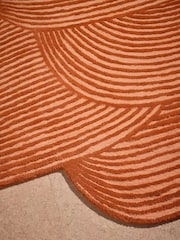 MADE.COM Rust Casey Wool Tufted Rug - Image 2 of 5