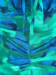 Girl In Mind Green Dove Ruched Detail Midi Dress - Image 5 of 5