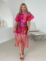 Girl In Mind Havanaa Multi Midi Dress - Image 3 of 4