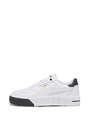 Puma White Womens Cali Court Leather Sneakers - Image 2 of 6