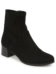 Pavers Black Heeled Ankle Boots - Image 2 of 5