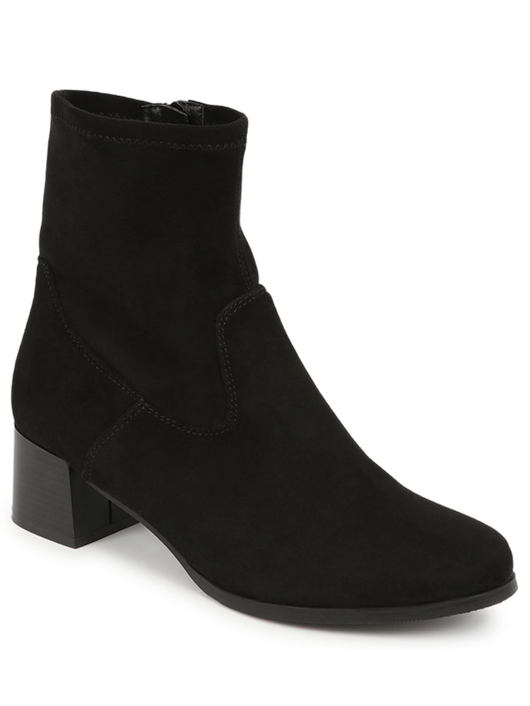 Pavers Black Heeled Ankle Boots - Image 2 of 5
