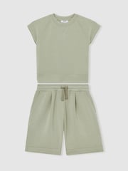 Reiss Sage Joanna Modal-Blend Sweatshirt And Shorts Set - Image 2 of 4