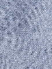 Reiss Soft Blue Elio Linen Textured Tie - Image 4 of 4
