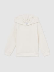 Off White - Reiss Fabien Interlock Jersey Hoodie - Imagen 1 de 4