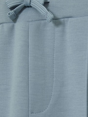 Reiss Soft Denim Blue Premier 9-13 yrs Interlock Drawstring Joggers - Image 4 of 4