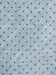 Azul suave - Reiss Aurelio Silk Pin-Dot Tie - Imagen 5 de 5